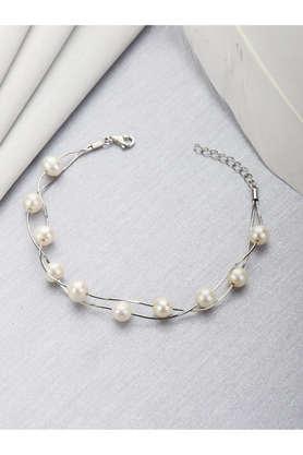pearl sterling silver western bracelet