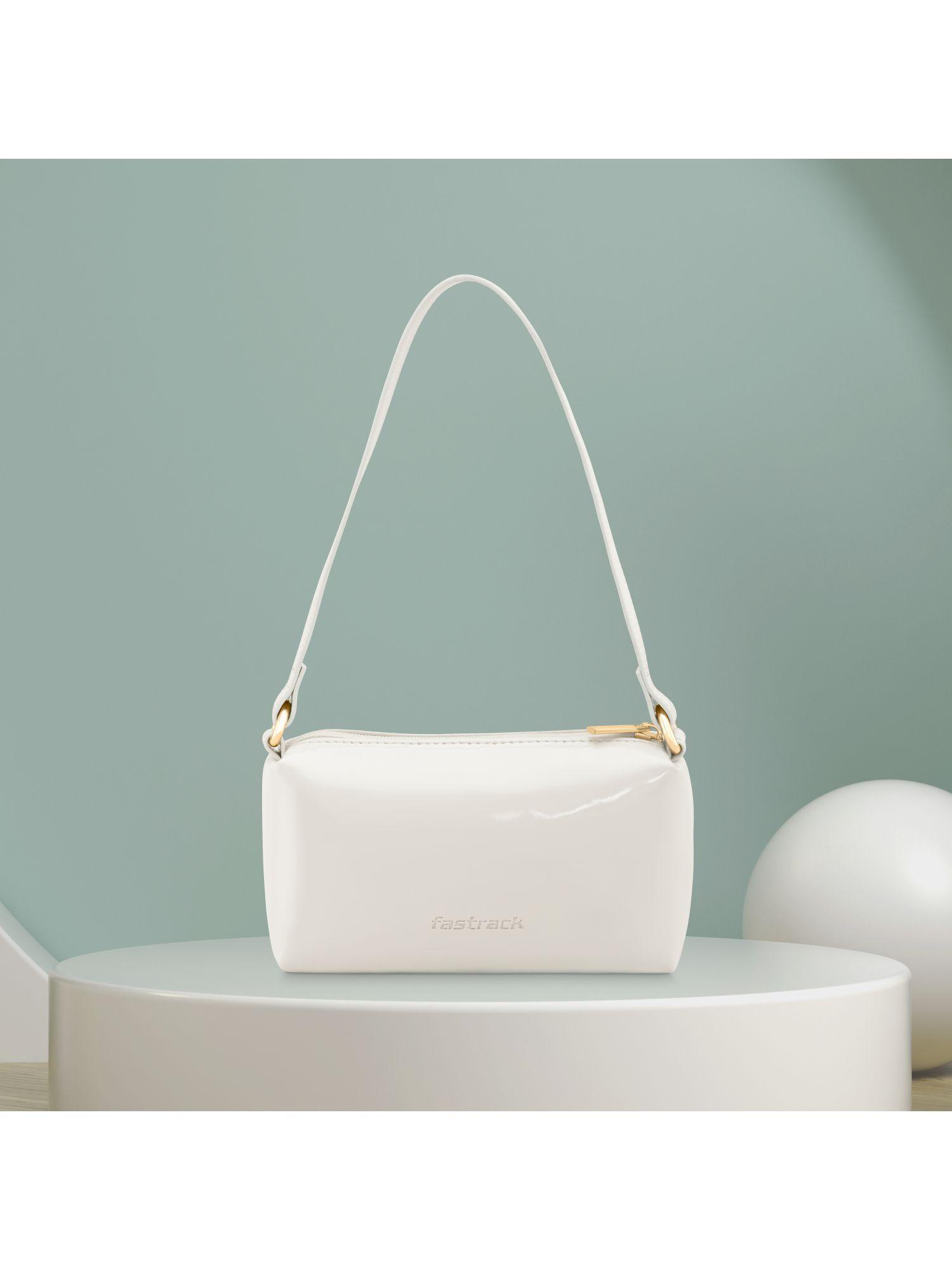 pearl white party shoulder bag for women