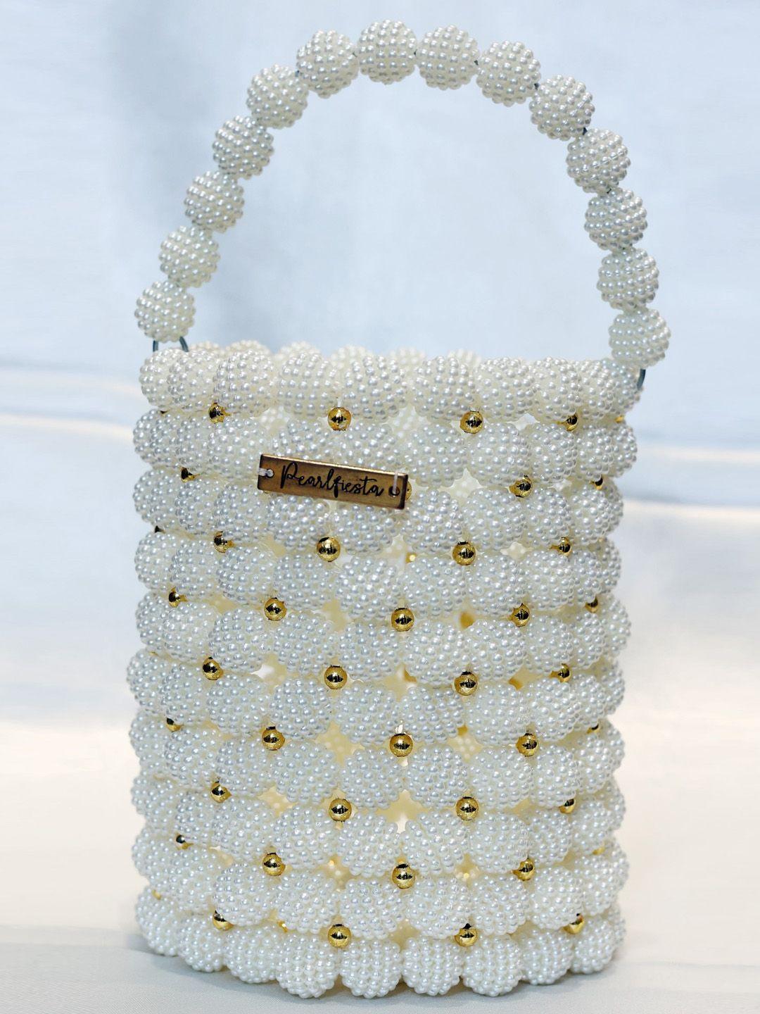 pearlfiesta textured structured sling bag