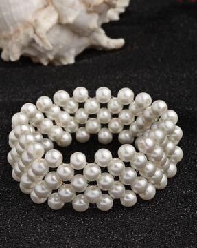 pearls elasticated bracelet