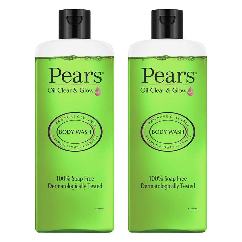 pears oil clear & glow shower gel pack of 2