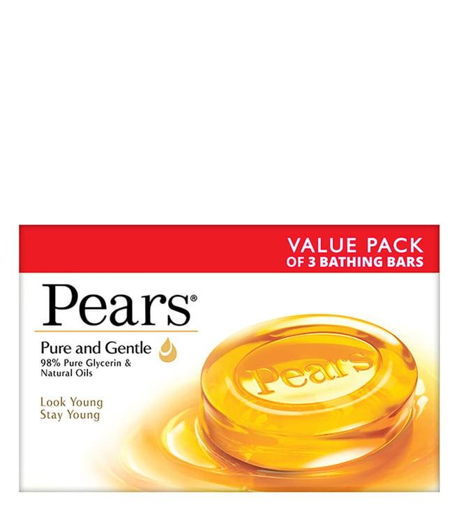 pears pure & gentle bathing bar - pack of 3