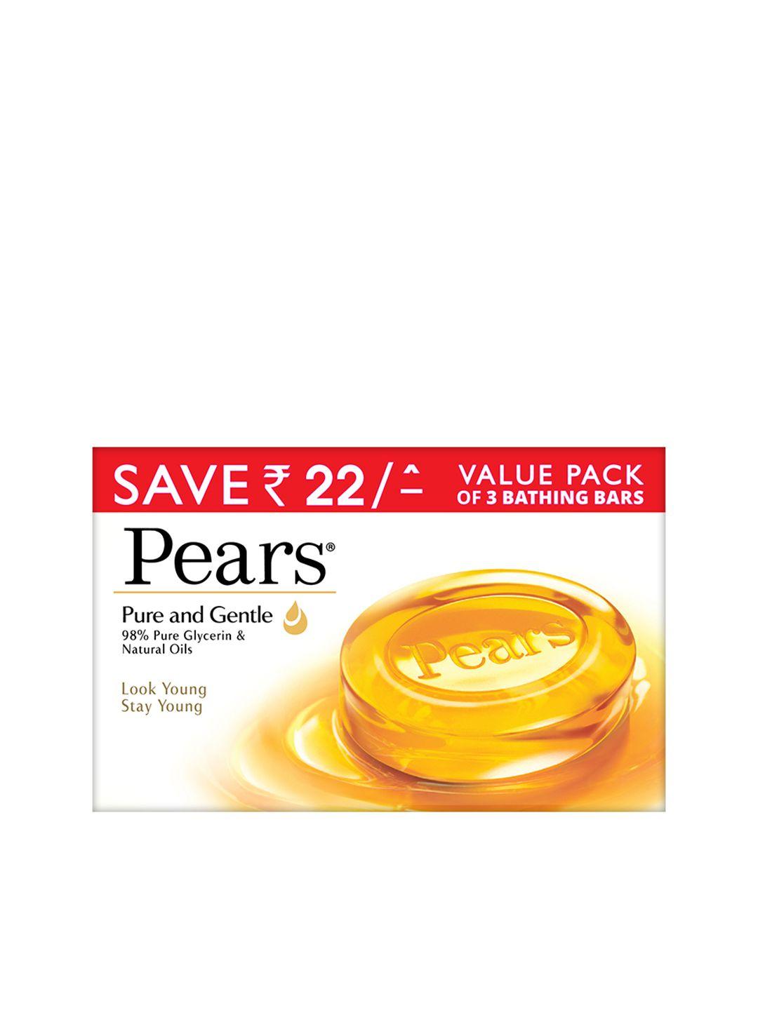 pears unisex set of 3 pure & gentle soap bar