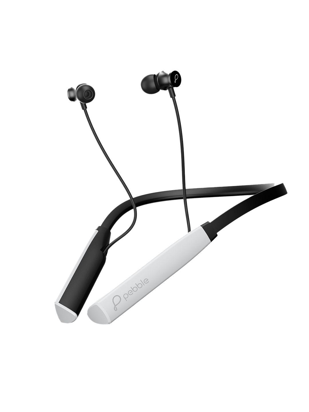 pebble flex active bluetooth neckband with upto 60hr playtime - grey