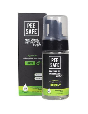 pee safe natural intimate wash for men with ayurveda extracts - (100 ml)