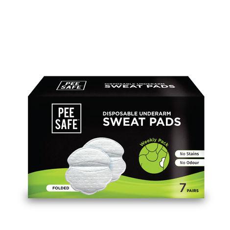 pee safe disposable underarm sweat pads (folded) - pack of 7