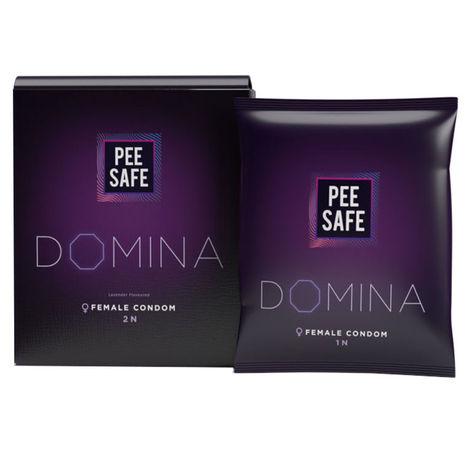 pee safe domina female condom - count 2 | with 2 disposable bags