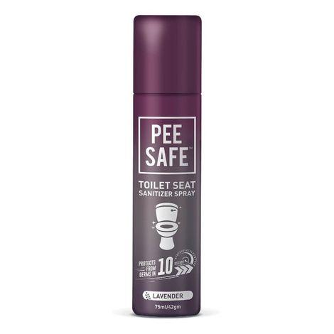pee safe toilet seat sanitizer spray lavender (75 ml)