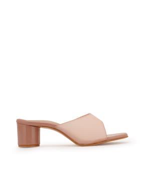 peep toe cone heeled sandals