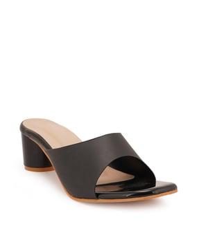 peep toe cone heeled sandals