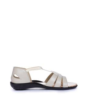 peep-toe sling-back sandals