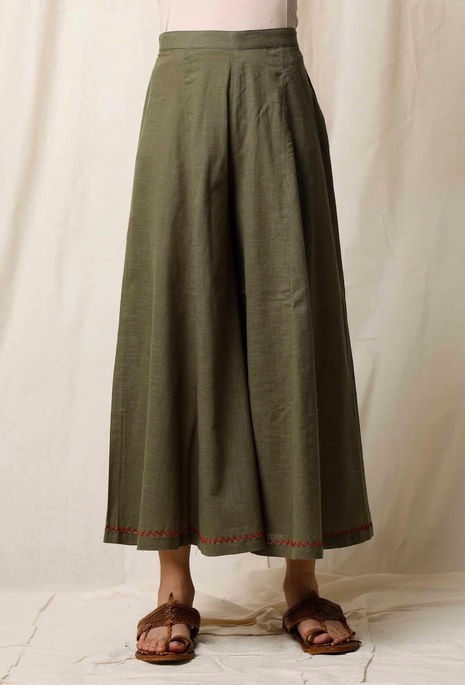 peepal cotton slub culottes