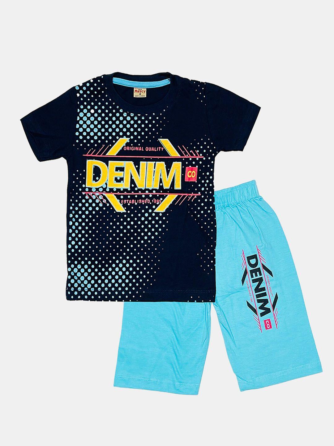 peerless wear boys printed t-shirt with shorts