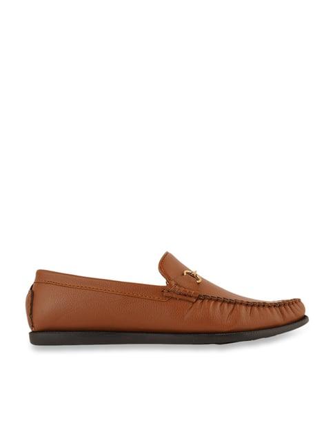 pelle albero men's tan casual loafers