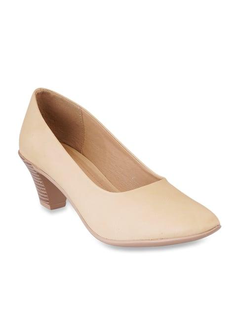 pelle albero women's beige casual pumps