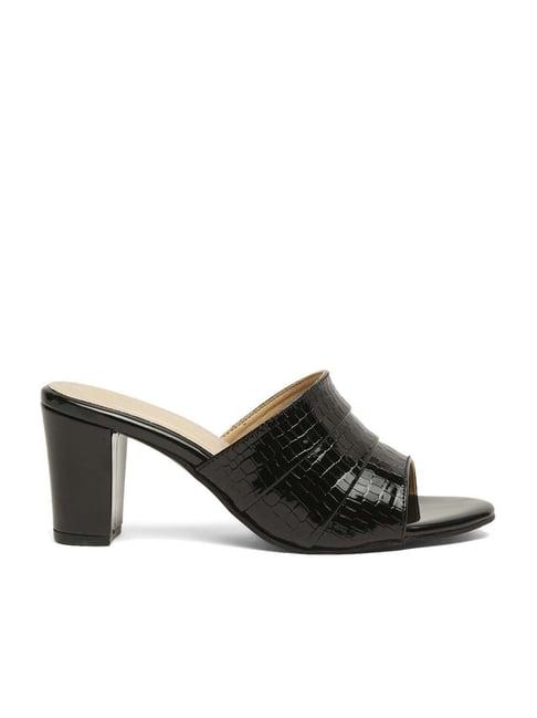 pelle albero women's black casual sandals
