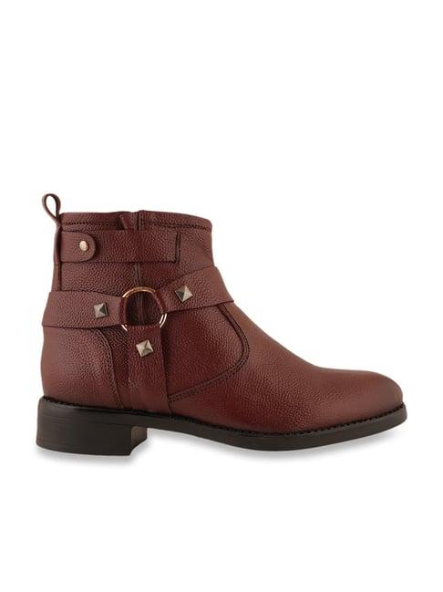 pelle albero women's brown casual boots