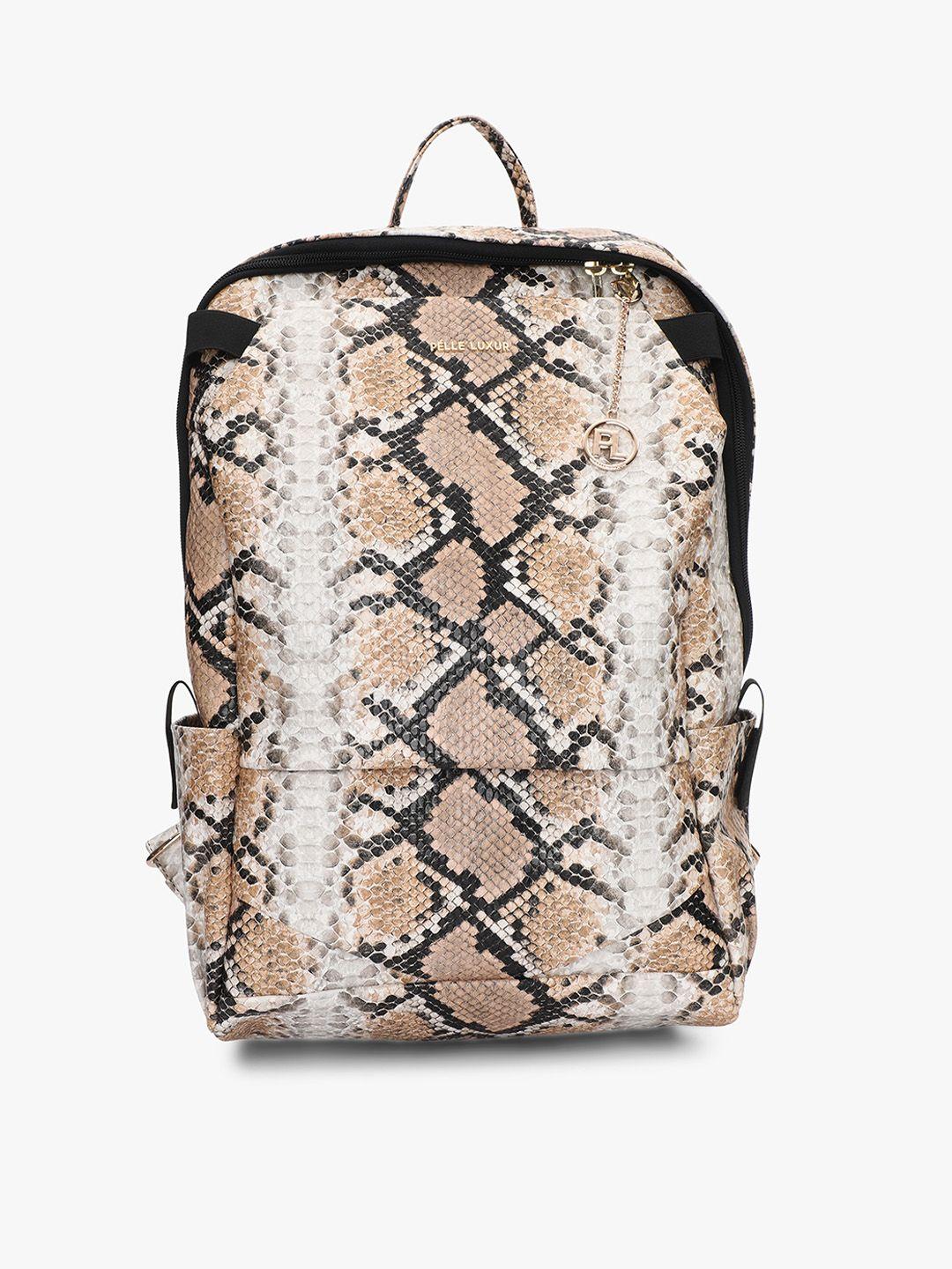 pelle luxur women textured pu backpack