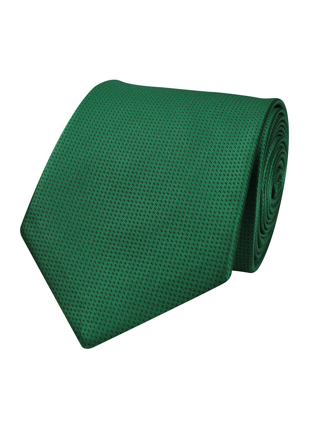 peluche unisex green skinny tie