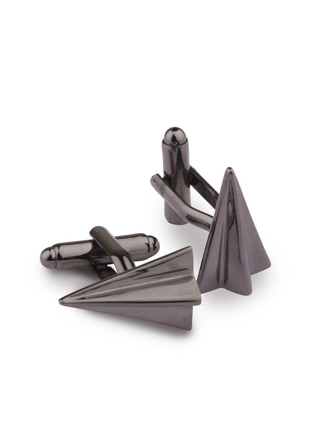 peluche grey geometric cufflink