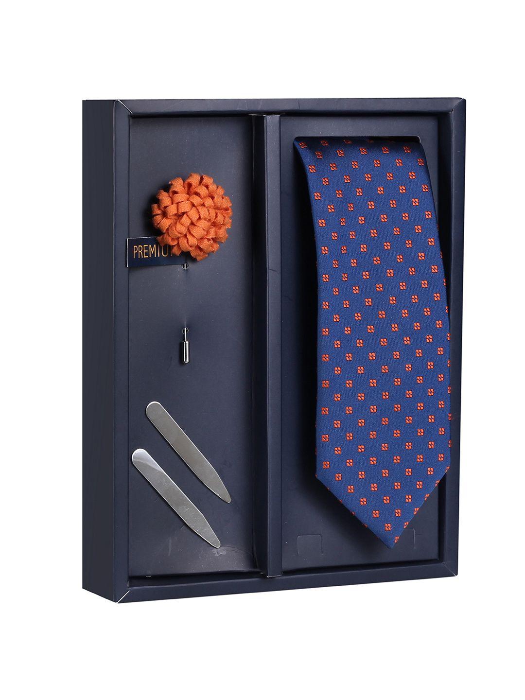 peluche men blue & orange 3 pc accessory gift set