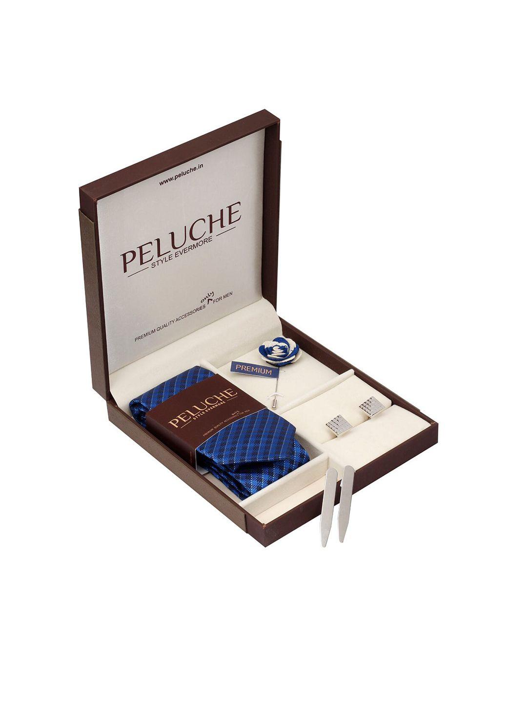 peluche men blue accessory gift set