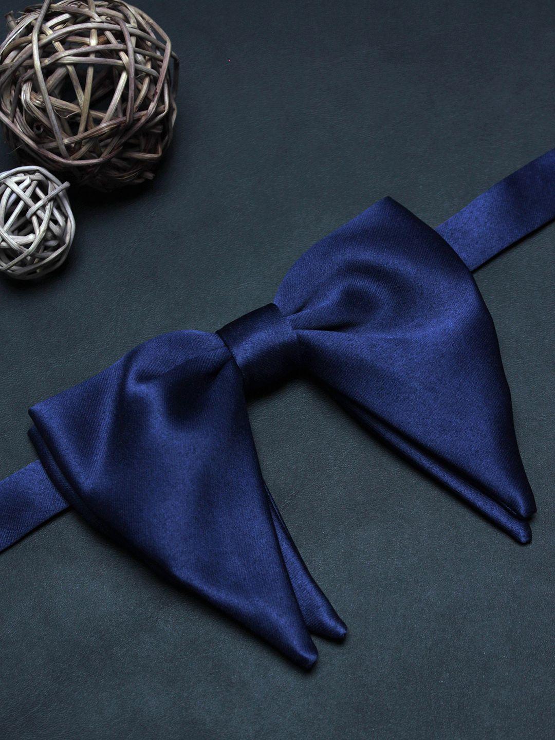 peluche men blue cotton bow tie