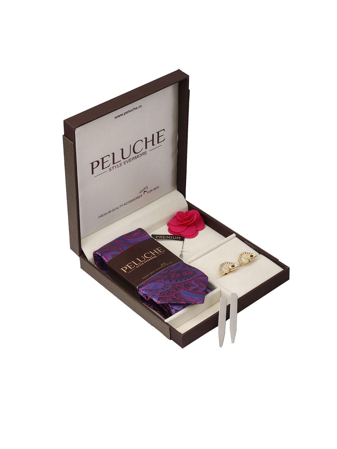 peluche men blue winning cards gift box