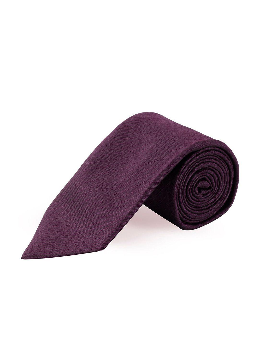 peluche men purple broad tie