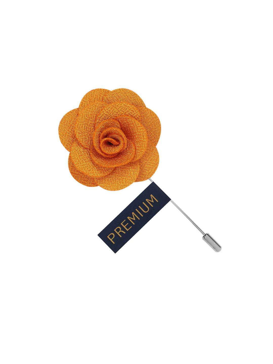 peluche unisex orange brawny delicacy brooch lapel pin