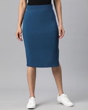 pencil skirt elasticated waistband