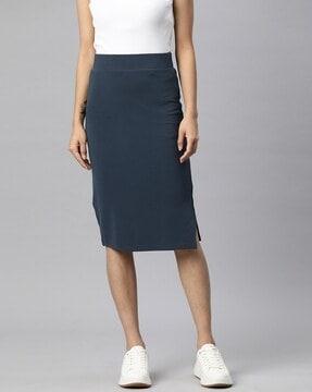 pencil skirt elasticated waistband