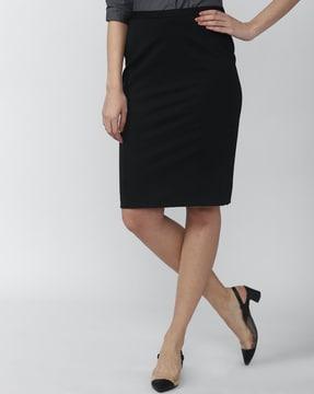pencil skirt with back zip closure