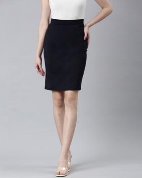 pencil skirt with back zip closure