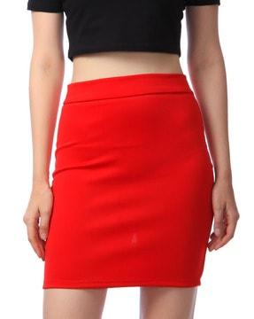 pencil skirt with elasticated waist