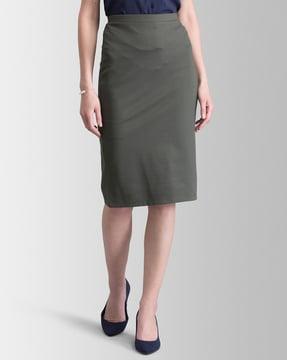 pencil skirt with elasticated waist