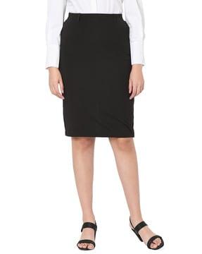 pencil skirt with elasticated waist