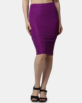 pencil skirt with elasticated waist