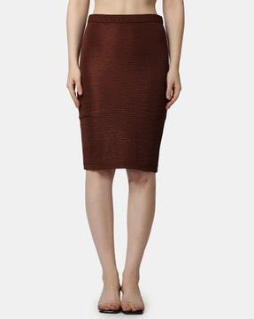 pencil skirt with elasticated waist