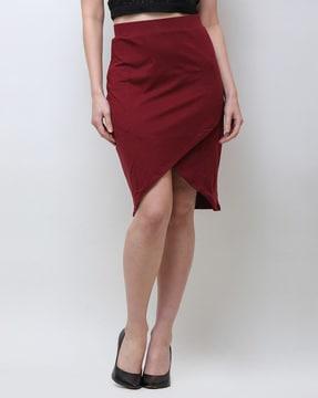 pencil skirt with elasticated waist