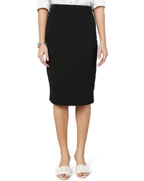 pencil skirt with elasticated waist