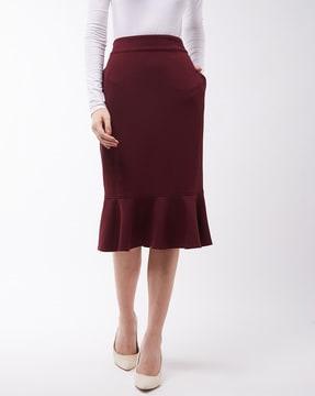 pencil skirt with insert pockets