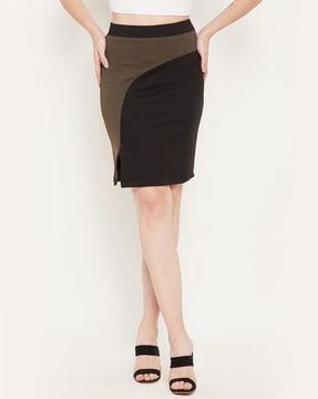 pencil skirt with side slit