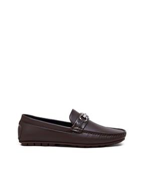 penny loafers with horsebit buckle