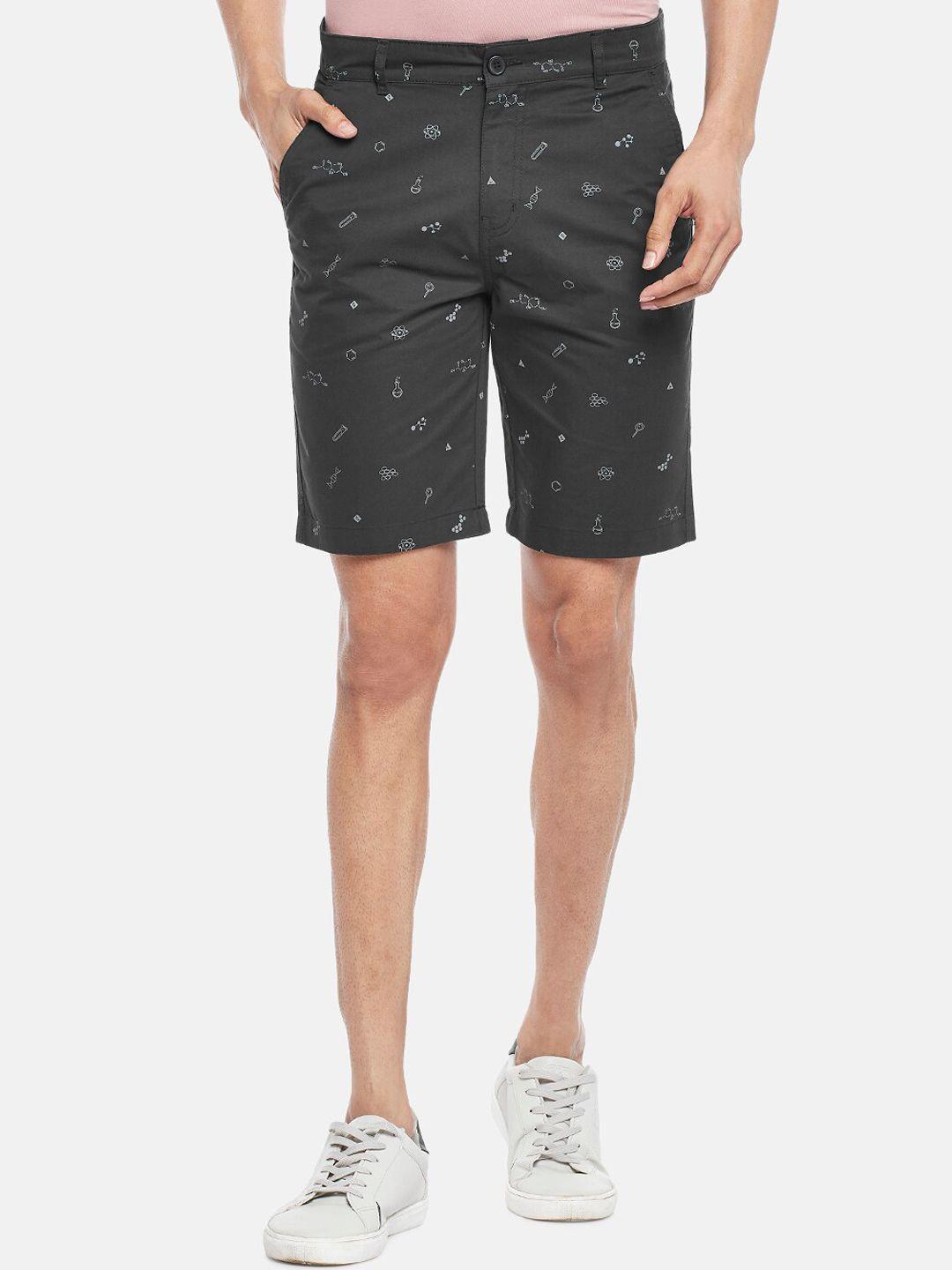 people-men-black-printed-pure-cotton-shorts