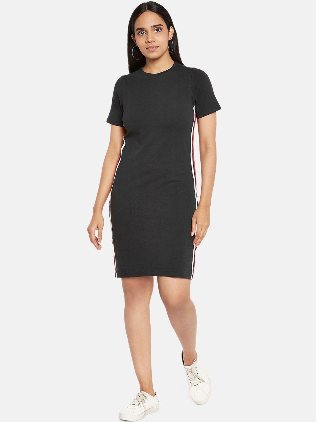 people black t-shirt solid dress