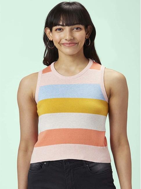 people by pantaloons multicolored color-block top