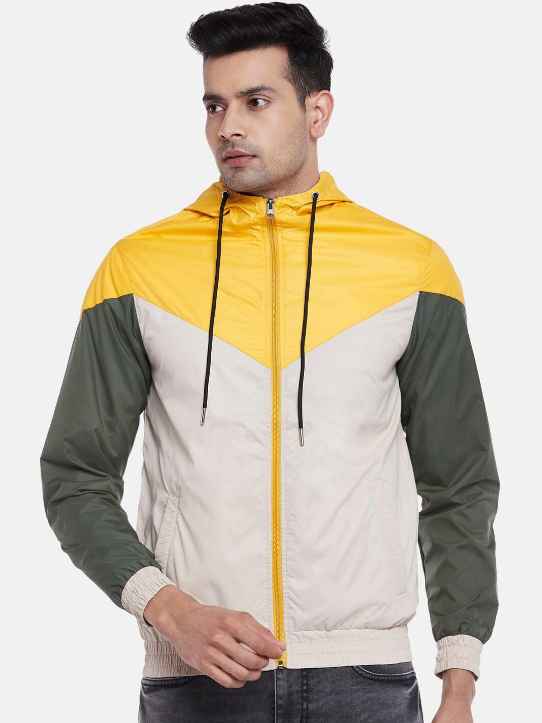 people men multicoloured colourblocked bomber jacket