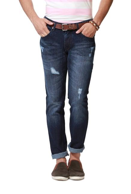 people navy distressed jeans