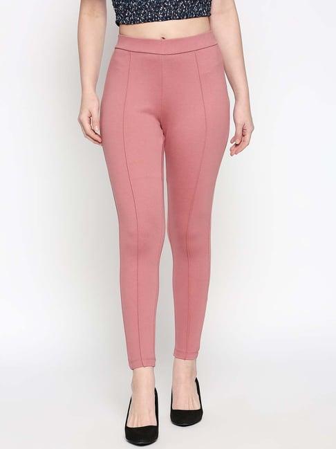 people pink mid rise pants